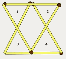 треугольники из спичек